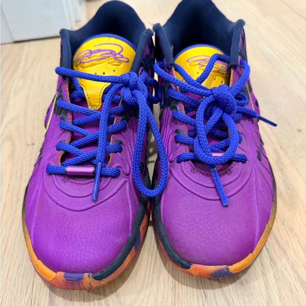 Nike Kids Purple and Orange Sneakers